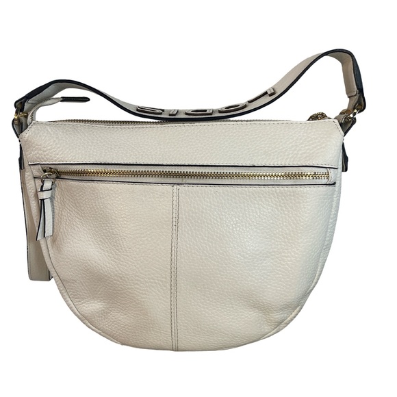 Lodis Ivory Leather Crossbody Bag - Picture 2 of 13